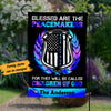Personalized Police Blessed Peacemakers Flag JL131 65O53 1