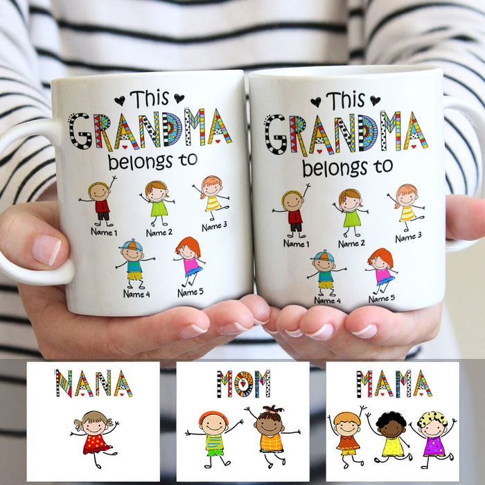 Personalized Mom Grandmother Belongs To Mug FB224 81O53 1