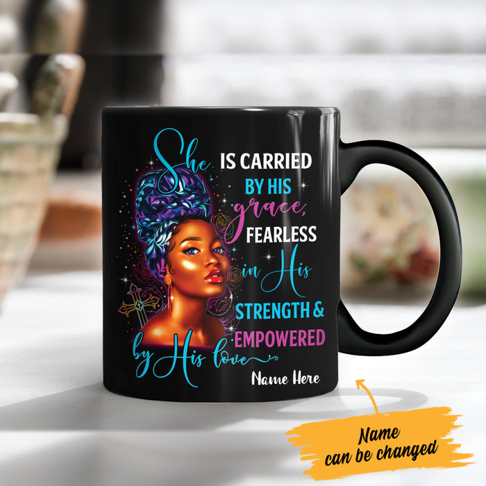 Personalized Carried By His Grace BWA God Mug SB81 29O47 1