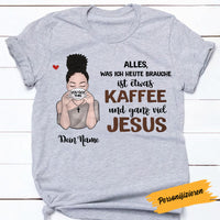 Personalized Coffee Jesus Girl German Kaffee Jesus BWA T Shirt AP141 95O58 thumb 1