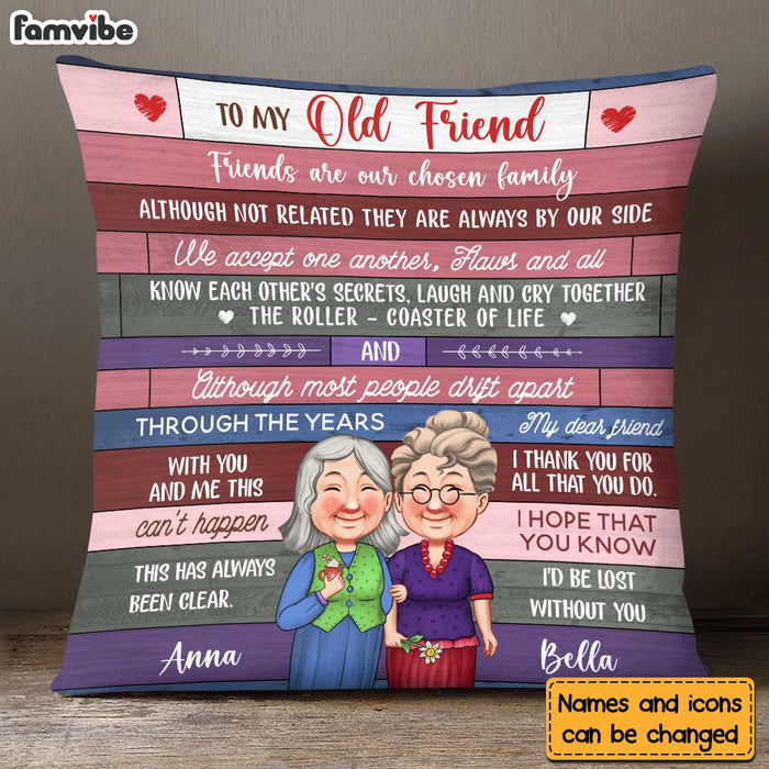 Personalized Gift For Old Friends The Roller-Coaster of Life Pillow 30480 1