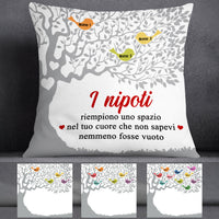 Personalized Italian Mamma Nonna Family Tree Mom Grandma Pillow MR295 65O53 (Insert Included) thumb 1