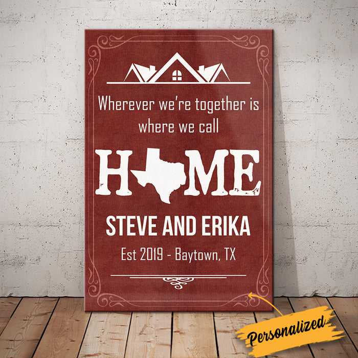 Personalized Home State Canvas JL201 81O34 1