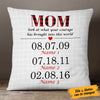 Personalized Mom Grandma Bring Us Into This World Pillow MR41 95O53 (Insert Included) 1