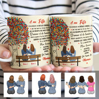 Personalized Mom Grandma Maman Grand-mère French Tree Hug Mug AP85 67O60 thumb 1