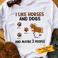 Personalized I Like Horse And Dog T Shirt DB82 30O53 thumb 1