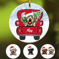 Personalized Labrador Retriever Dog Christmas Ornament SB301 81O34 thumb 1