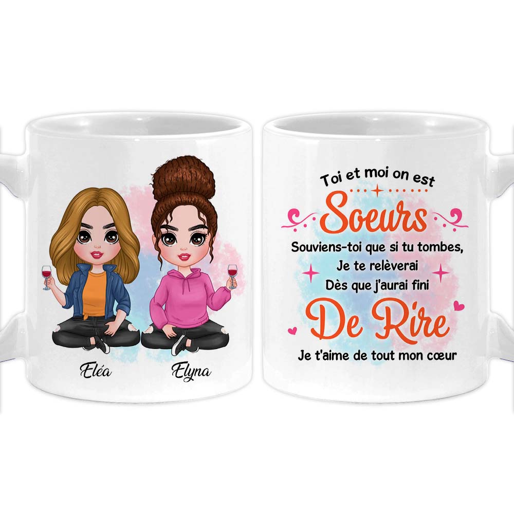 Personalized Gift For Sisters Friends French Mug 30426 Primary Mockup