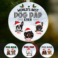 Personalized World Best Dog Dad Ever  Ornament OB222 67O47 thumb 1
