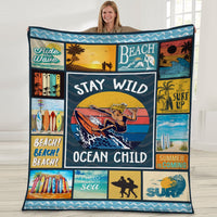 Stay Wild Ocean Child Fleece Blanket JN262 30O47 thumb 1