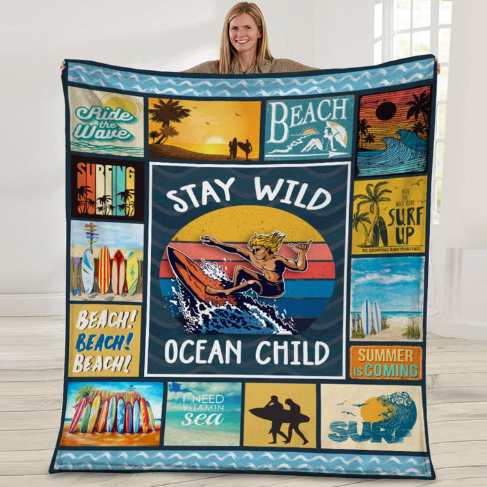 Stay Wild Ocean Child Fleece Blanket JN262 30O47 1