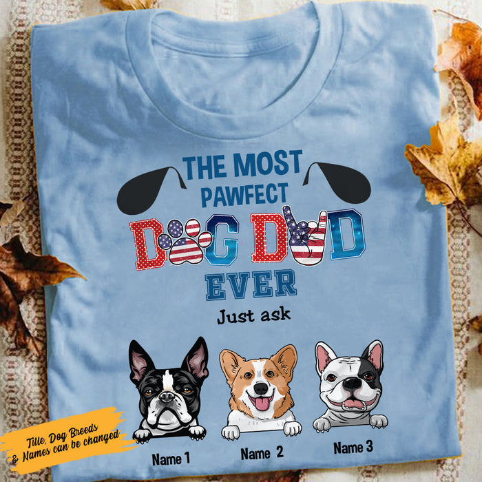 Personalized Dog Dad T Shirt MY112 26O58 1