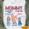 Personalized Mom Loves Daughter Son T Shirt MY41 73O47 1