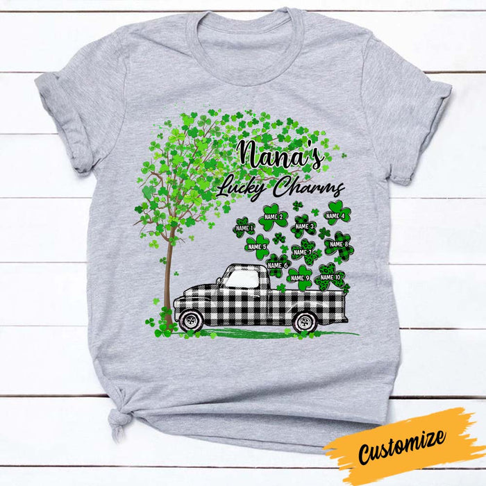 Personalized Grandma Patrick's Day T Shirt FB152 30O57 1