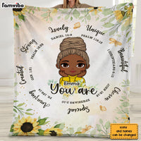 Personalized Gift For Daughter Inspirational You Are Unique Blanket 30008 thumb 1