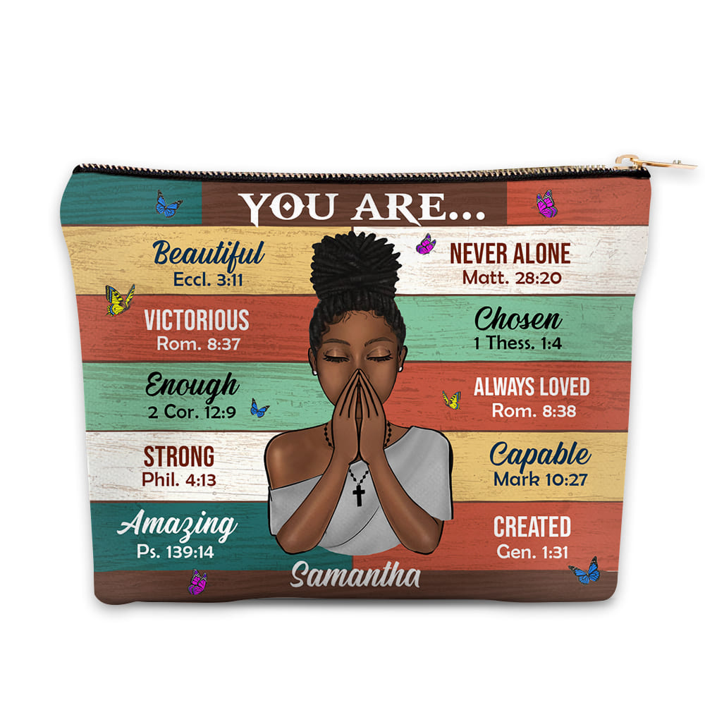 Personalized God You Are BWA Daughter Cosmetic Bag 32209 Primary Mockup