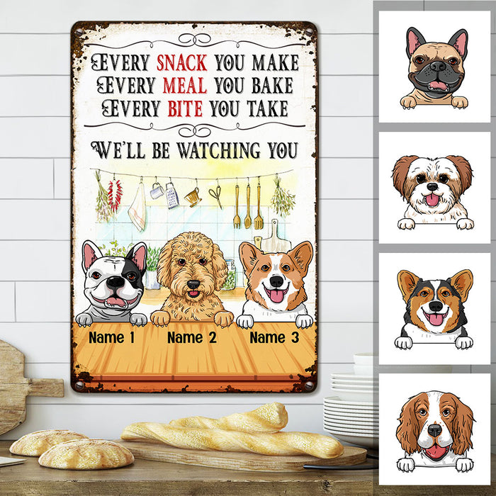 Personalized Kitchen Dog Metal Sign JL124 26O53 1