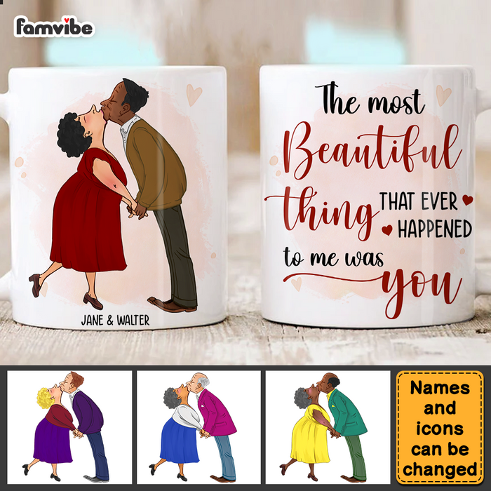 Personalized Couple The Mo st Beautiful Thing That Ever Happened To Me Was You Mug 31392 1