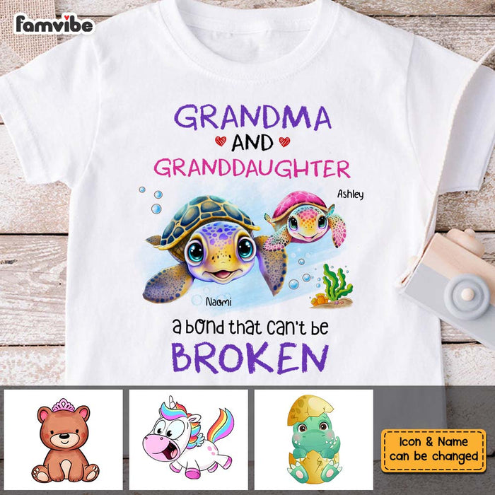 Personalized Gift For Granddaughter A Bond That Can't Be Broken Kid T Shirt - Kid Hoodie - Kid Sweatshirt 32386 1