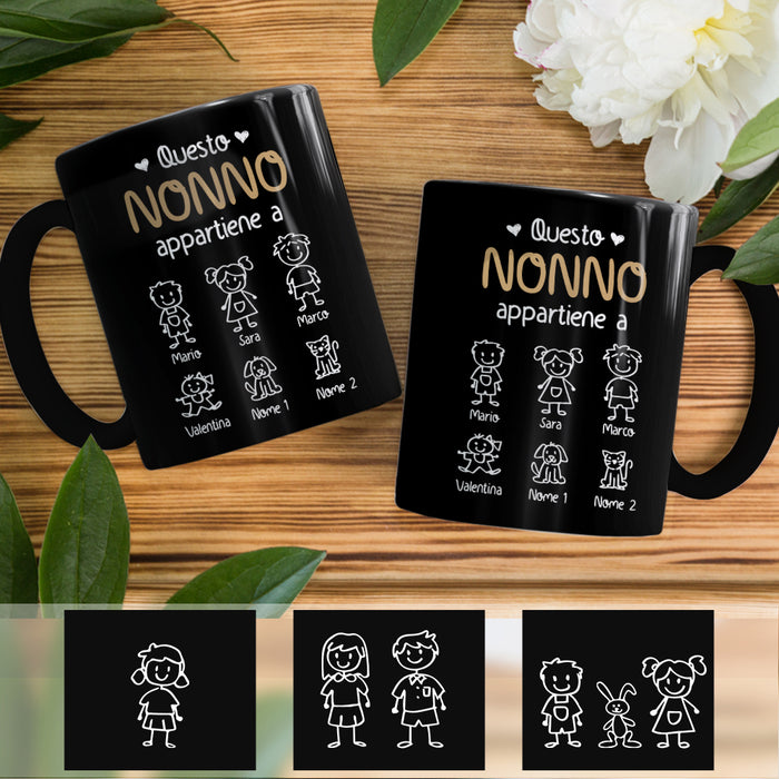 Personalized Nonna Nonno Italian Grandma Grandpa Mug AP914 30O57 1
