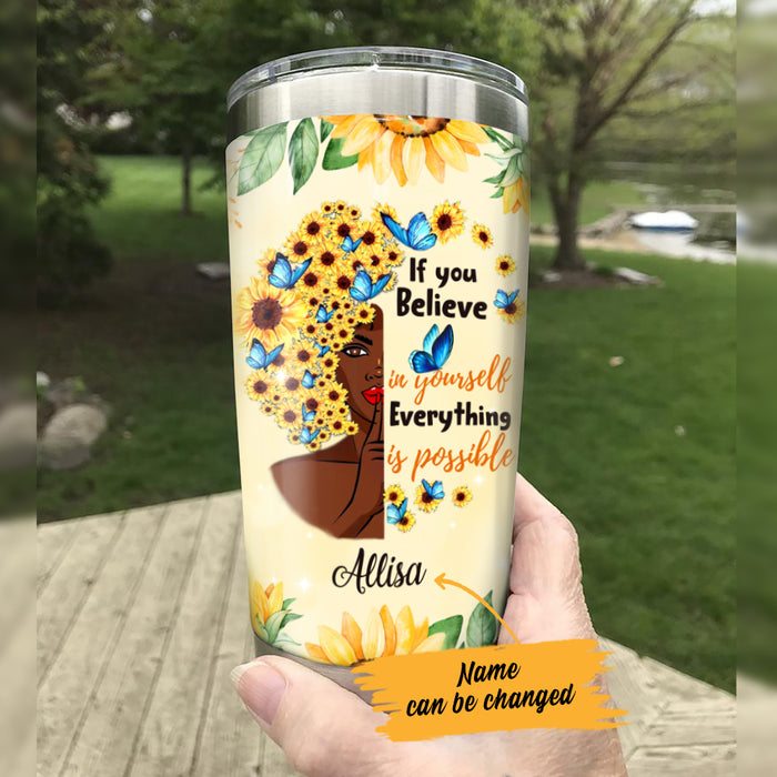 Personalized BWA Believe in Yourself Steel Tumbler JL104 95O47 1