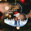 Personalized Christmas Gift Grandson And Grandma Bond Can't Be Broken Ornament 30577 1