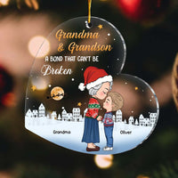 Personalized Christmas Gift Grandson And Grandma Bond Can't Be Broken Ornament 30577 thumb 1