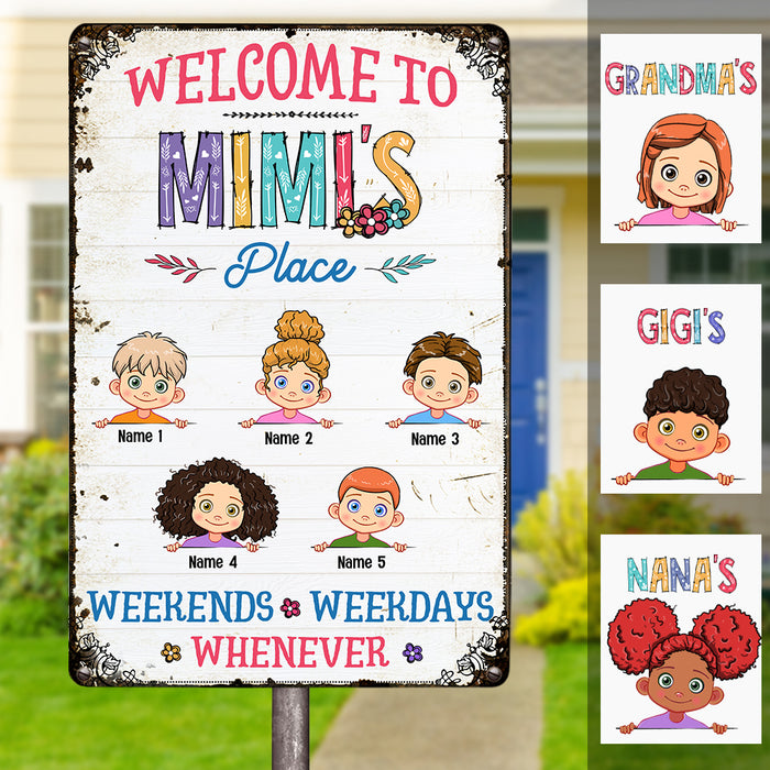 Personalized Mimi Grandma Metal Sign JL73 26O57 1