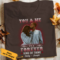 Personalized You And Me Forever BWA Couple T Shirt AG121 29O36 thumb 1