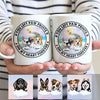 Personalized You Left Paw Prints on My Heart Dog Memorial Mug AP33 67O53 1