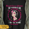 Personalized Skull Girl Breast Cancer They Whispered T Shirt AG252 30O58 1