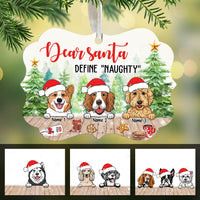Personalized Dear Santa Dog Christmas Benelux Ornament NB183 67O60 thumb 1