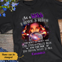Personalized Halloween Witch Three Sides T Shirt JL171 95O58 thumb 1