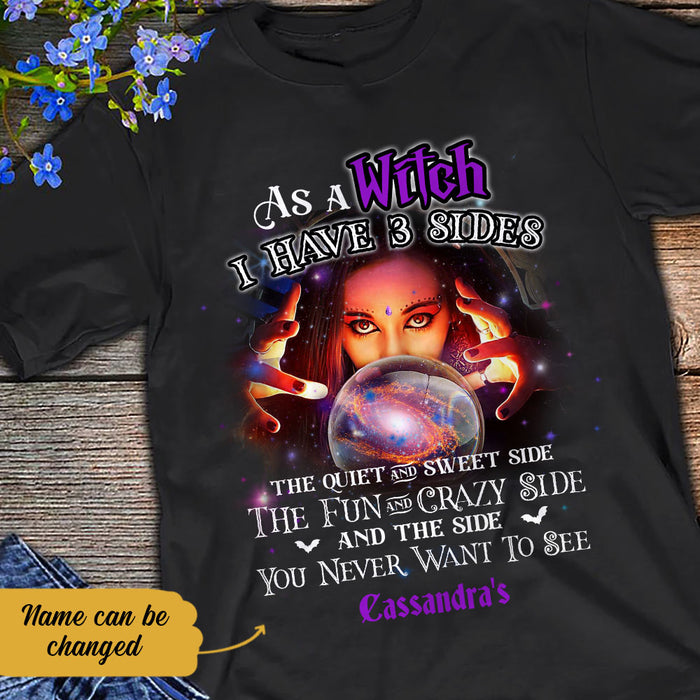 Personalized Halloween Witch Three Sides T Shirt JL171 95O58 1