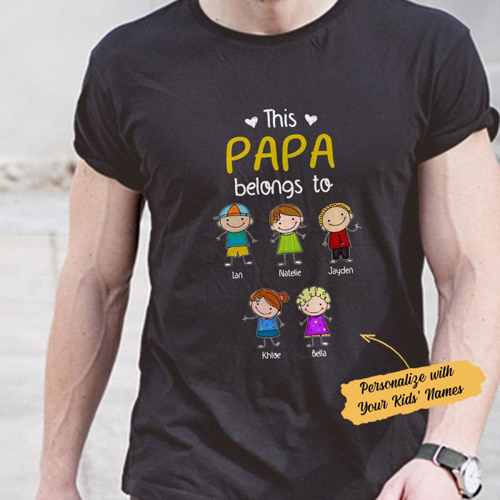 Personalized Grandpa Doodle T Shirt SMY224 81O34 1