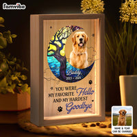 Personalized Gift For Dog Lovers You Were My Favorite Hello Picture Frame Light Box 31556 thumb 1