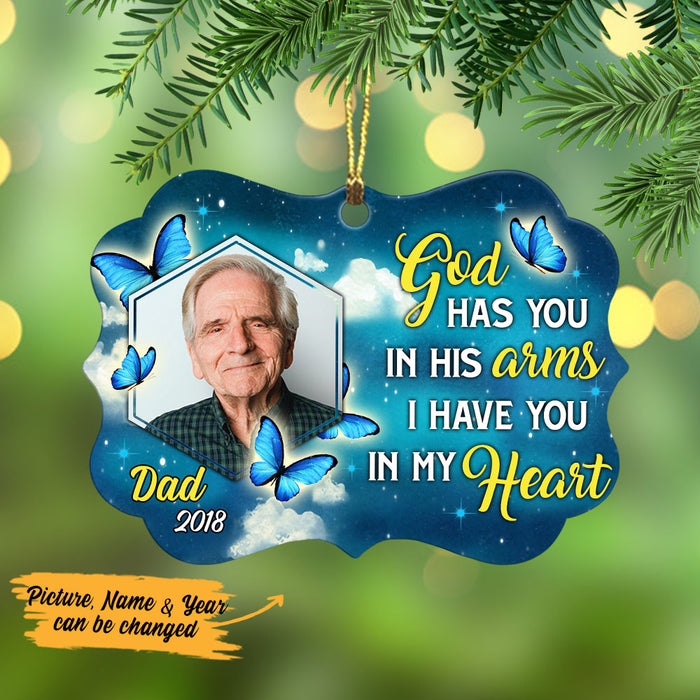 Personalized Memorial Butterfly I Have You In My Heart Benelux Ornament NB231 87O53 1