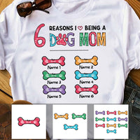 Personalized Reason I Love Being Dog Mom Pattern T Shirt FB11 30O53 thumb 1