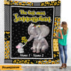 Personalized Elephant Mom Grandma German Mama Oma Blanket AP1422 95O47 1