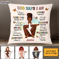 Personalized Gift For Daughter God Says I Am Bible Verses Pillow DB281 32O58 thumb 1