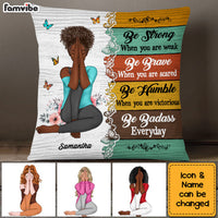 Personalized Gift For Daughter Be Strong Pillow 22699 thumb 1