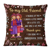 Personalized Gift For Friends Sister Thank You For Pillow 30714 thumb 1