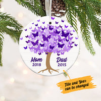 Personalized Memorial Mom Dad Butterfly Ornament OB271 95O57 thumb 1