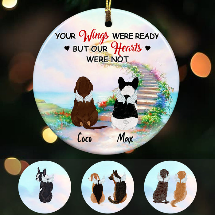 Personalized Your Wings Were Ready Dog Memorial  Ornament OB251 67O53 1