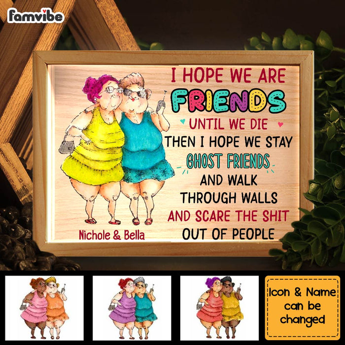 Personalized Old Friend Smile A Lot More Upload Photo Picture Frame Light Box 31553 1
