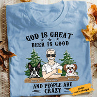 Personalized Camping Dog Dad People Are Crazy T Shirt AP166 95O58 thumb 1