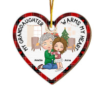Personalized My Granddaughter Warms My Heart Ornament 29959 thumb 1