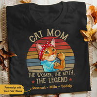 Personalized Cat Mom T Shirt JN133 67O58 thumb 1