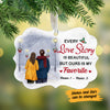 Personalized Couple Every Love Story Christmas MDF Benelux Ornament NB101 30O58 1
