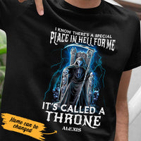 Personalized Skull Throne T Shirt JL306 85O53 thumb 1